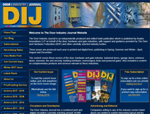 Tablet Screenshot of doorindustryjournal.co.uk